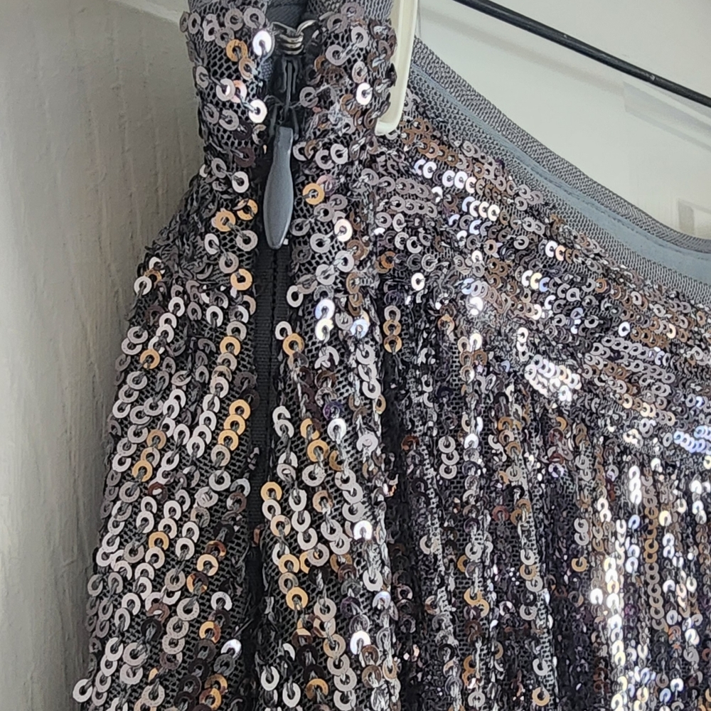 Womens Silver Sequin Skirt, On 34th, Size 14, NWOT - Picture 4 of 7